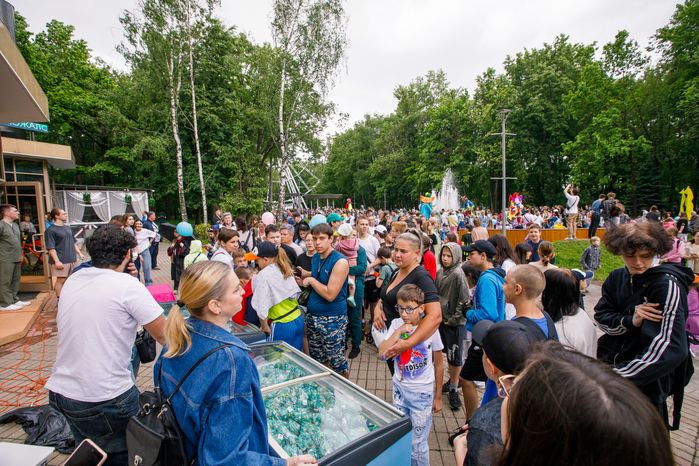 Праздник в честь Дня защиты детей в парке им. Л.Н. Толстого в Химках