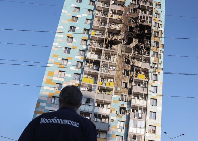 Дом в Раменском г.о., поврежденный в результате атаки украинских дронов