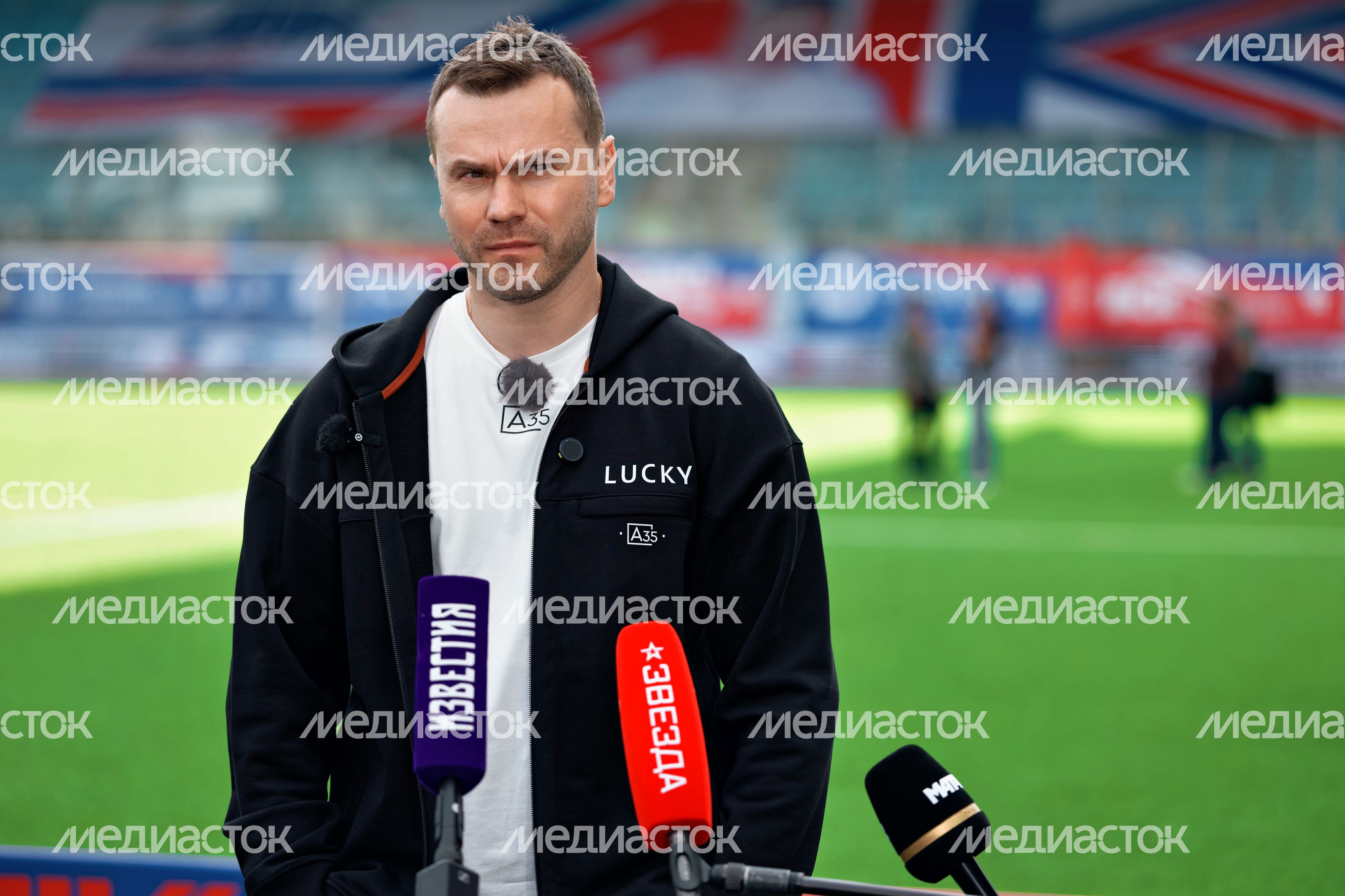 Футболист Игорь Акинфеев на VIII Международном детском турнире «Кубок Игоря Акинфеева» на «Арене Химки»
