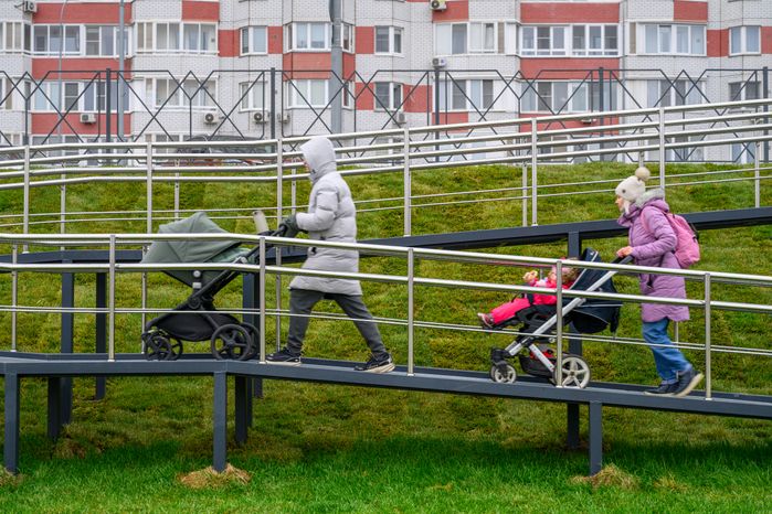 Новый парк «Дружба» в Люберцах осенью