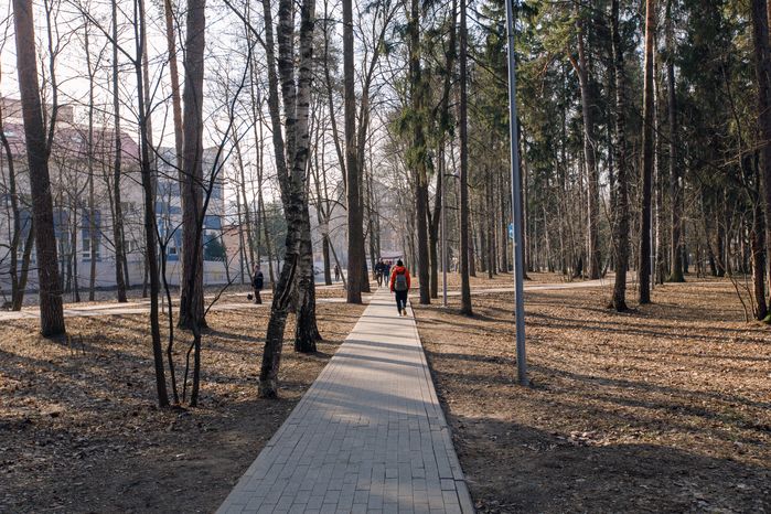 Сквер Героев Курсантов в микрорайоне Юбилейный города Королев