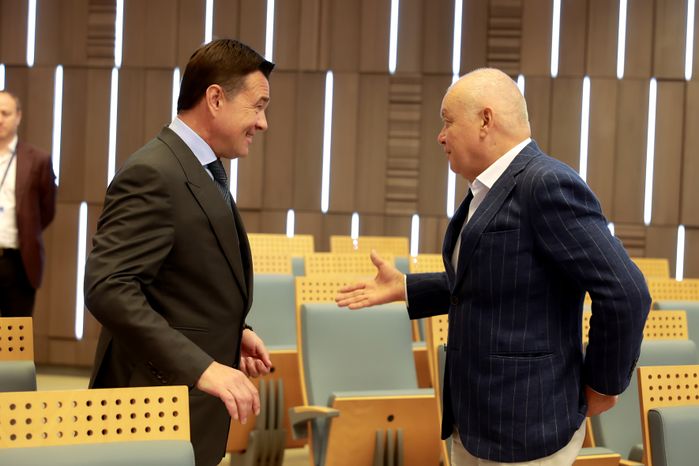Андрей Воробьев вручил Дмитрию Киселеву Орден «За заслуги перед Московской областью» I степени