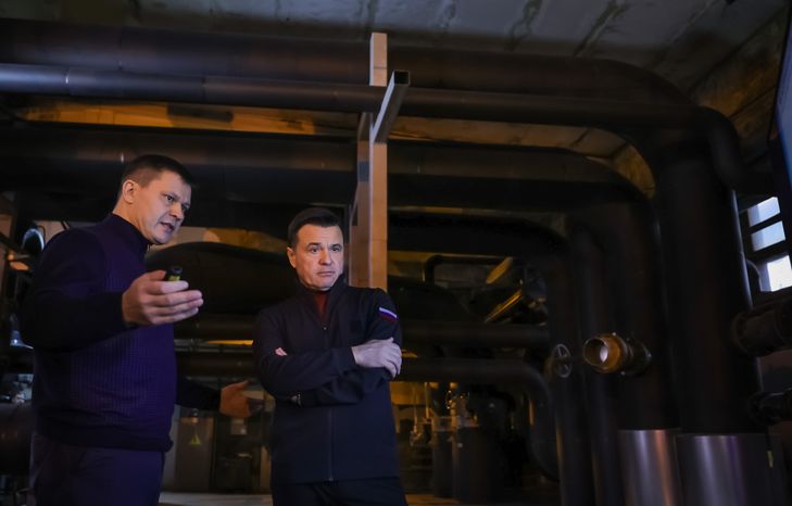 Андрей Воробьев посетил котельную в подольском микрорайоне Климовск