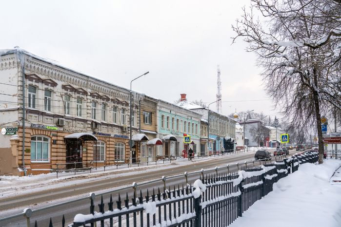 Зимние виды города Руза