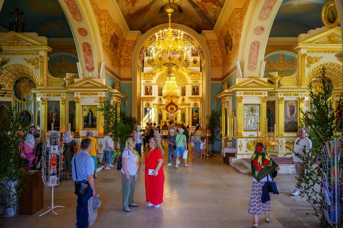 Свято-Духовский храм в селе Шкинь округа Коломна