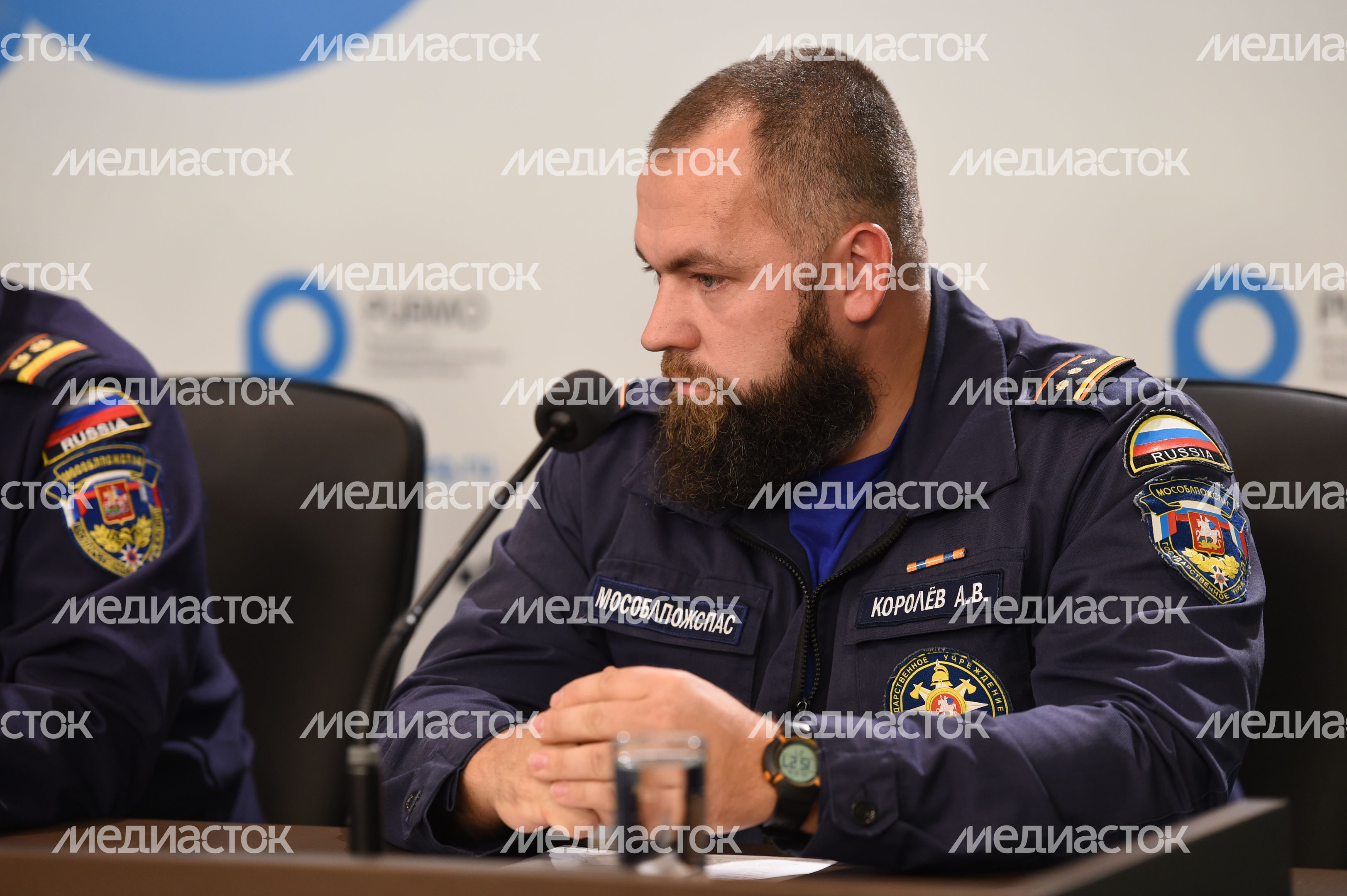 Пресс-конференция замначальника ГКУ МО «Мособлпожспас» Сергея Гедина