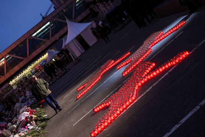 Акция памяти «Журавли» прошла на девятый день после теракта в "Крокус Сити Холле"