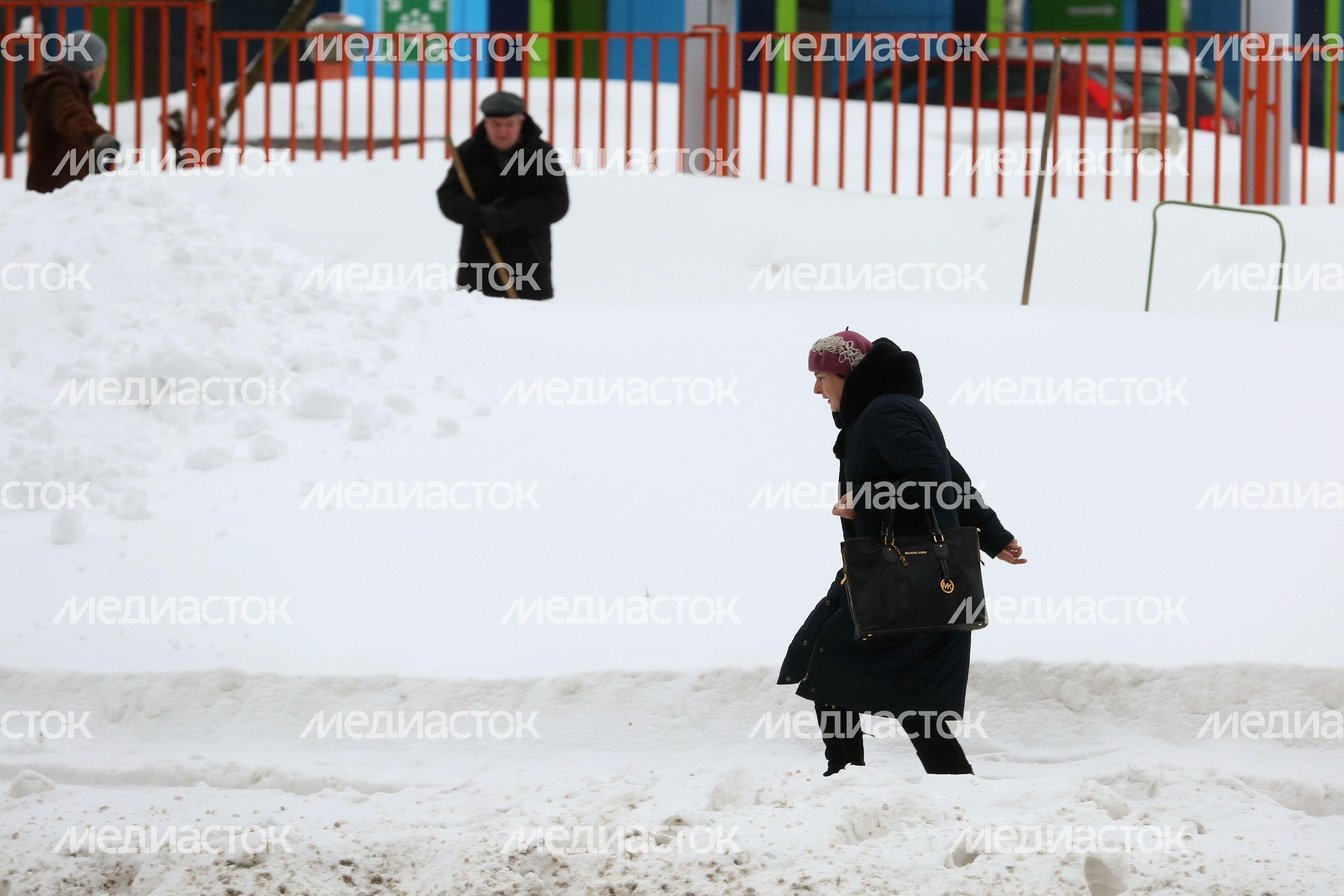 Снегопад в Москве
