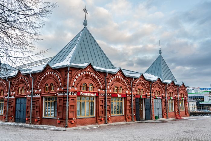 Торговые ряды в городе Клин