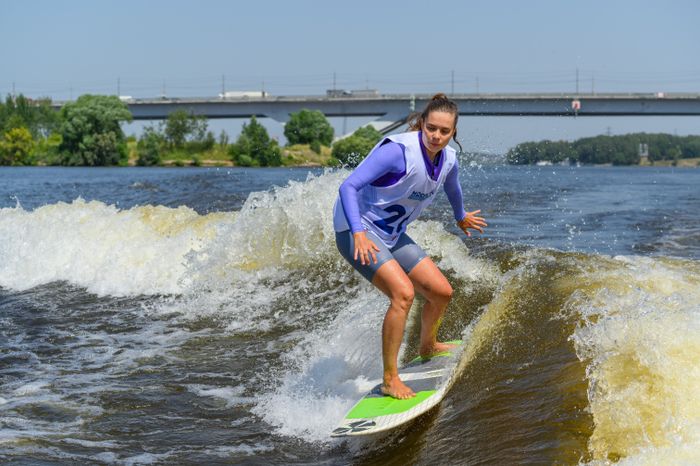 Чемпионат Московской области по серфингу на Пироговском водохранилище в Долгопрудном
