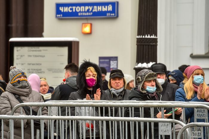 Церемония прощания с актером Валентином Гафтом в театре «Современник» в Москве