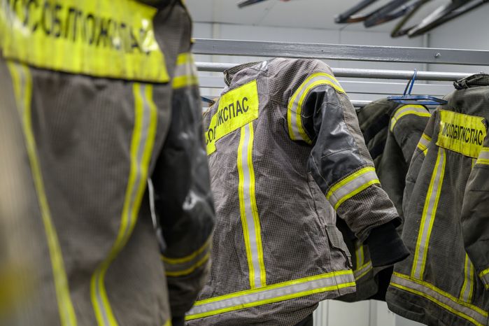 Оборудование для тушения пожара в гараже нового пожарного депо ПСЧ-202 Мособлпожспаса в Балашихе
