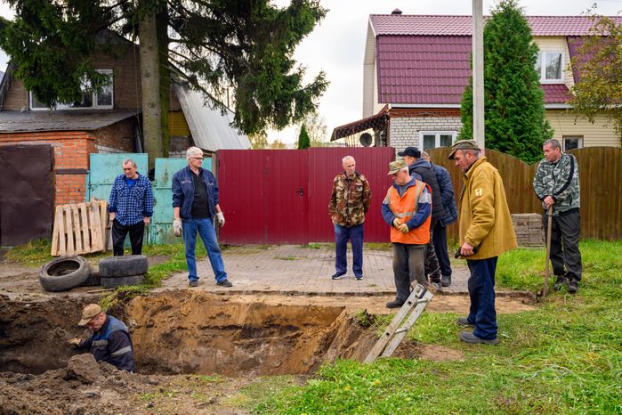 Строительство канализационного коллектора в Куровском Орехово-Зуевского округа