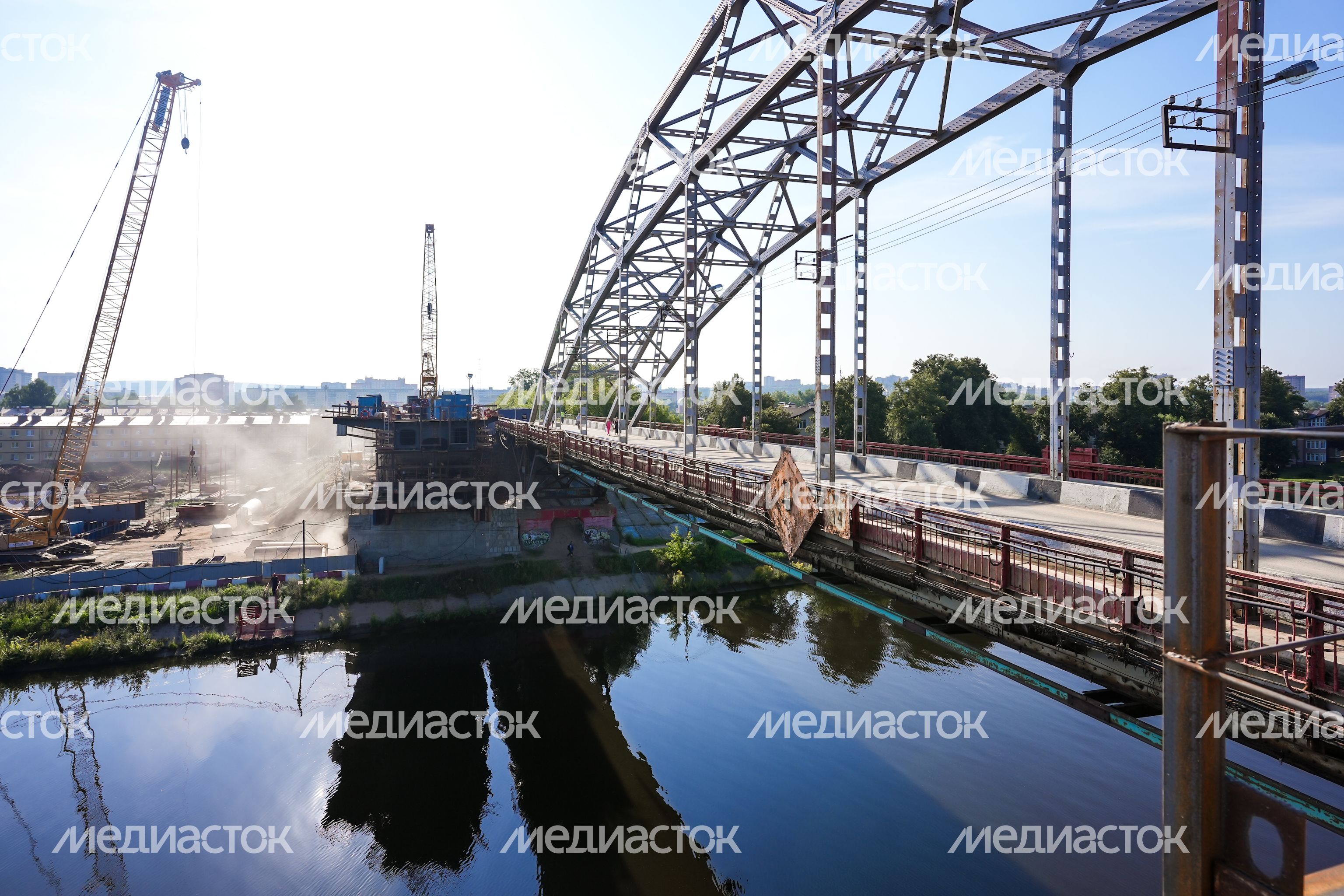 Возведение нового Рогачевского моста в Дмитрове