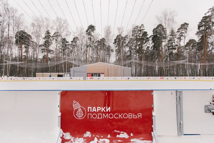 Центральный парк культуры и отдыха в Ногинске зимой
