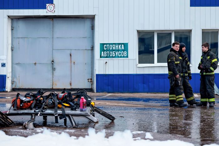 Учения Мособлпожспаса совместно с медициной катастроф по ликвидации последствий массового ДТП в Чехове