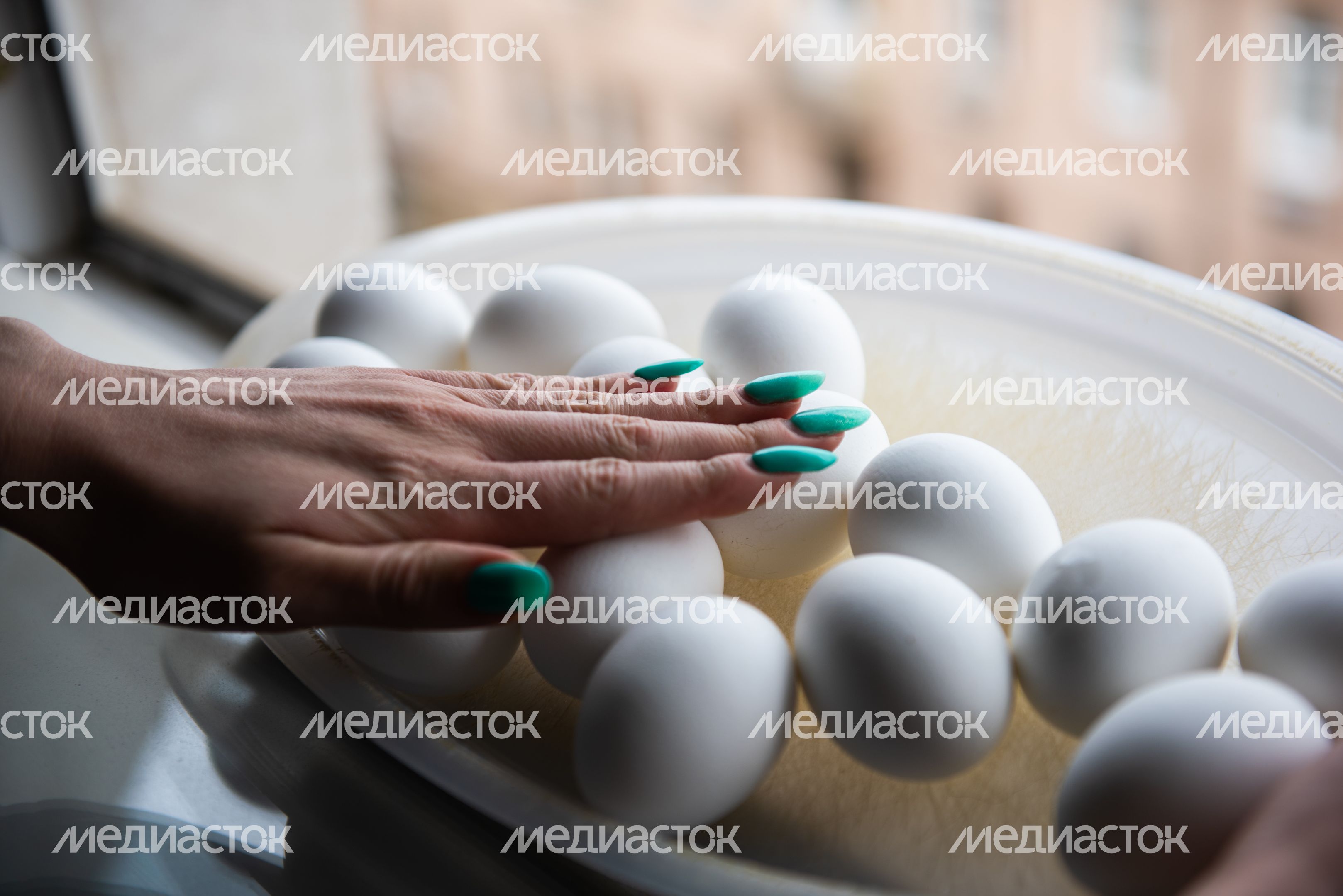 Эксперимент РИАМО по окраске яиц к Пасхе