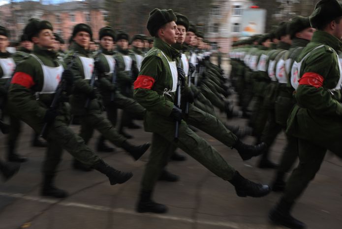 Репетиция парада Победы в Серпухове
