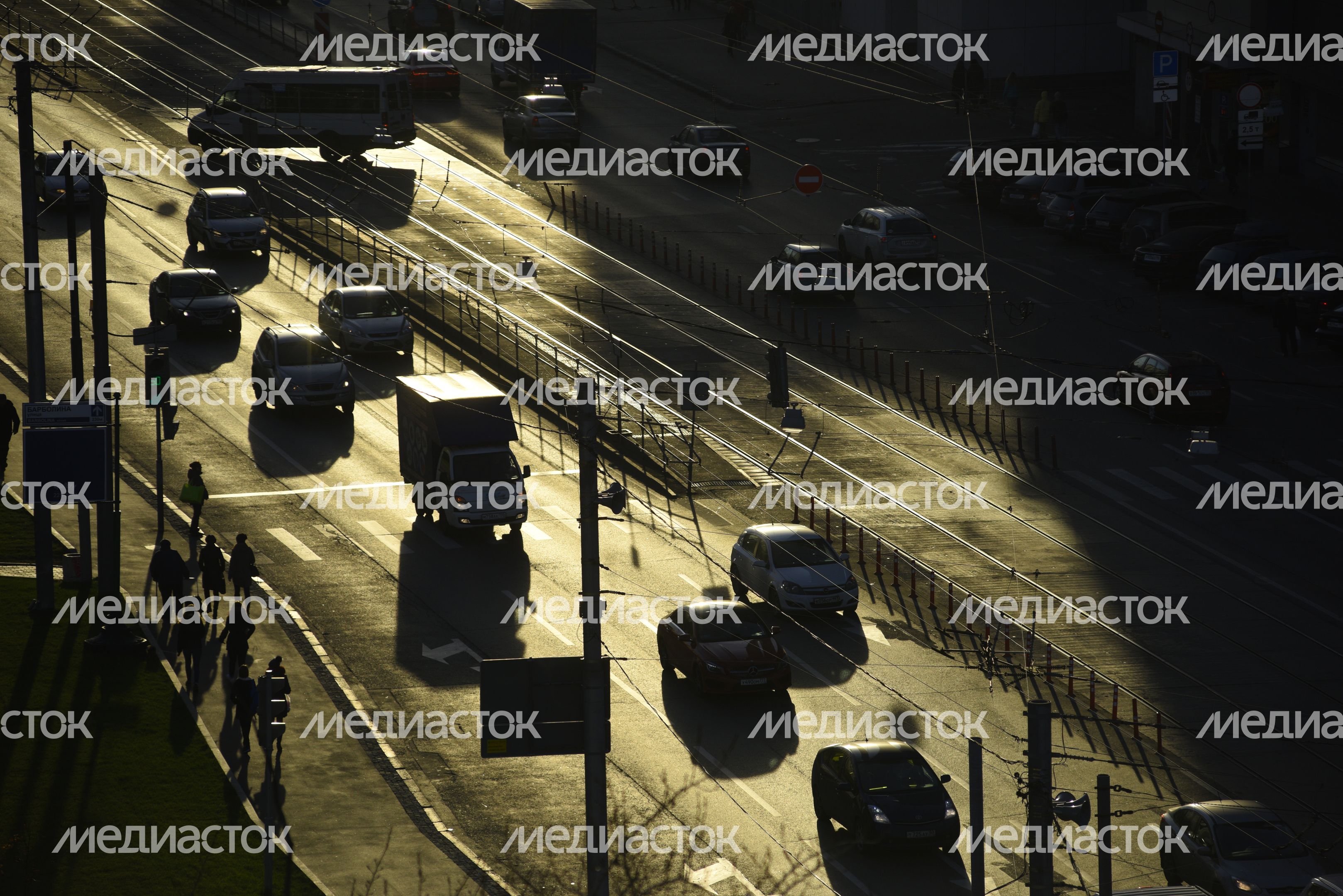 Вид на Русаковскую улицу в Москве