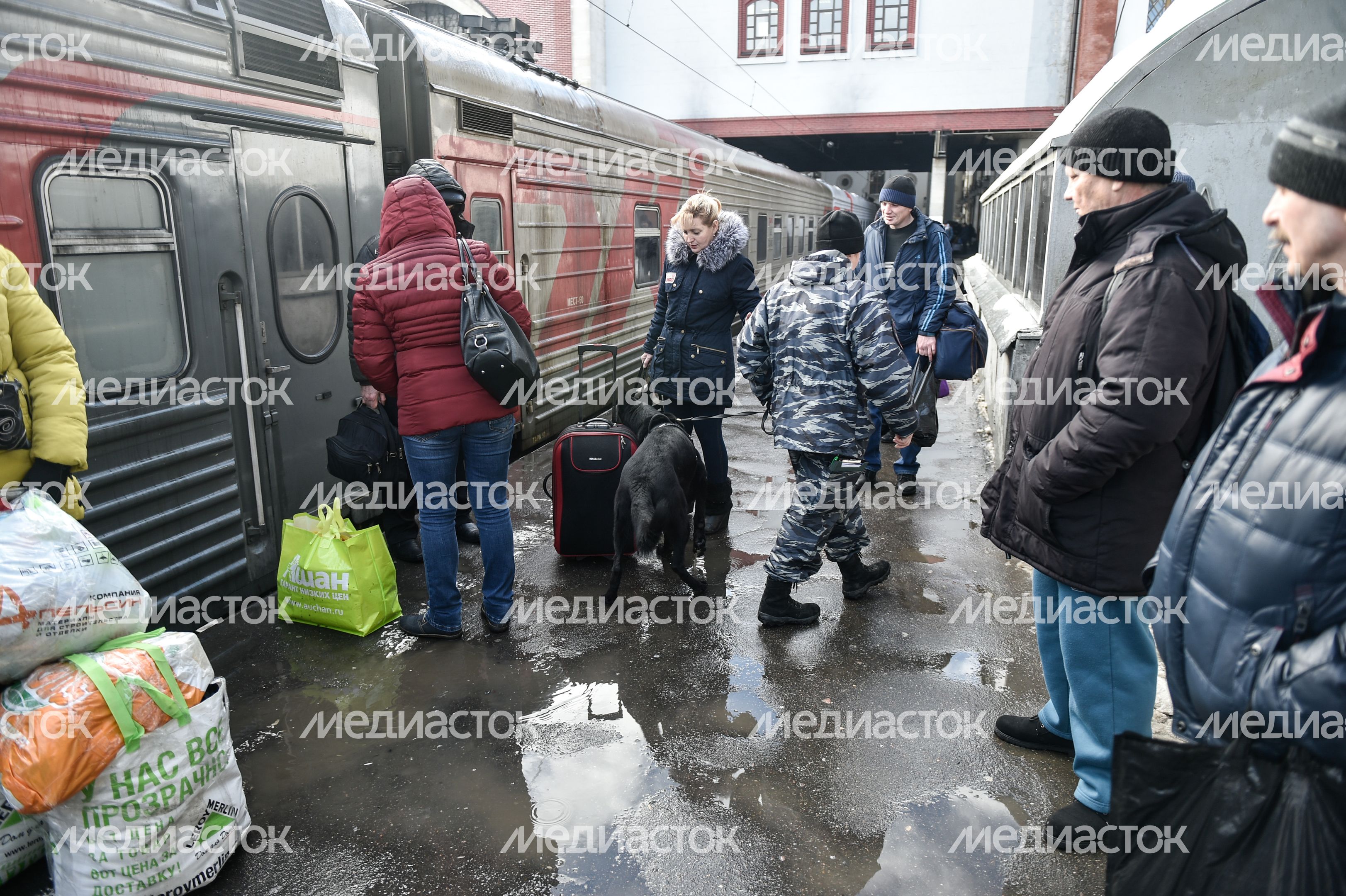 Работа Полции на Казанском вокзале