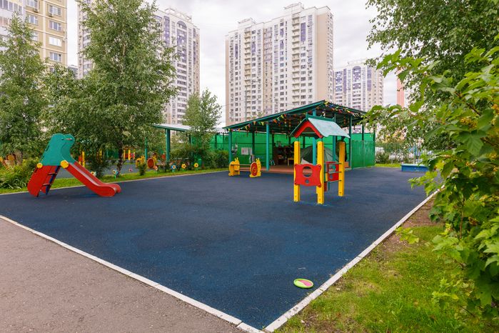 Игровая площадка в детском саду «Котенок» из Химок