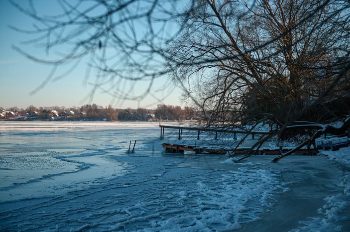 Зимние виды города Калязин