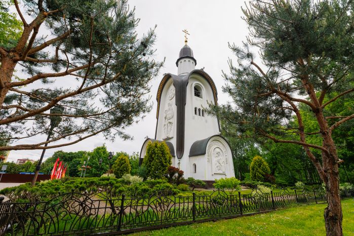Часовня Александра Невского в парке Победы Королева