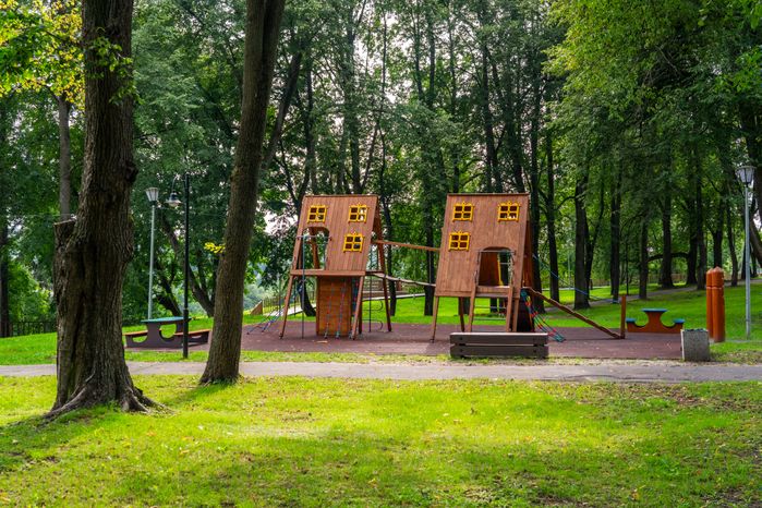 Парк культуры и отдыха "Городок" в Рузе. Лето