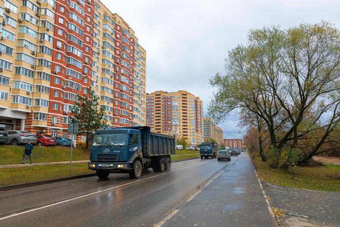 Многоквартирные дома в микрорайоне Южный города Домодедово
