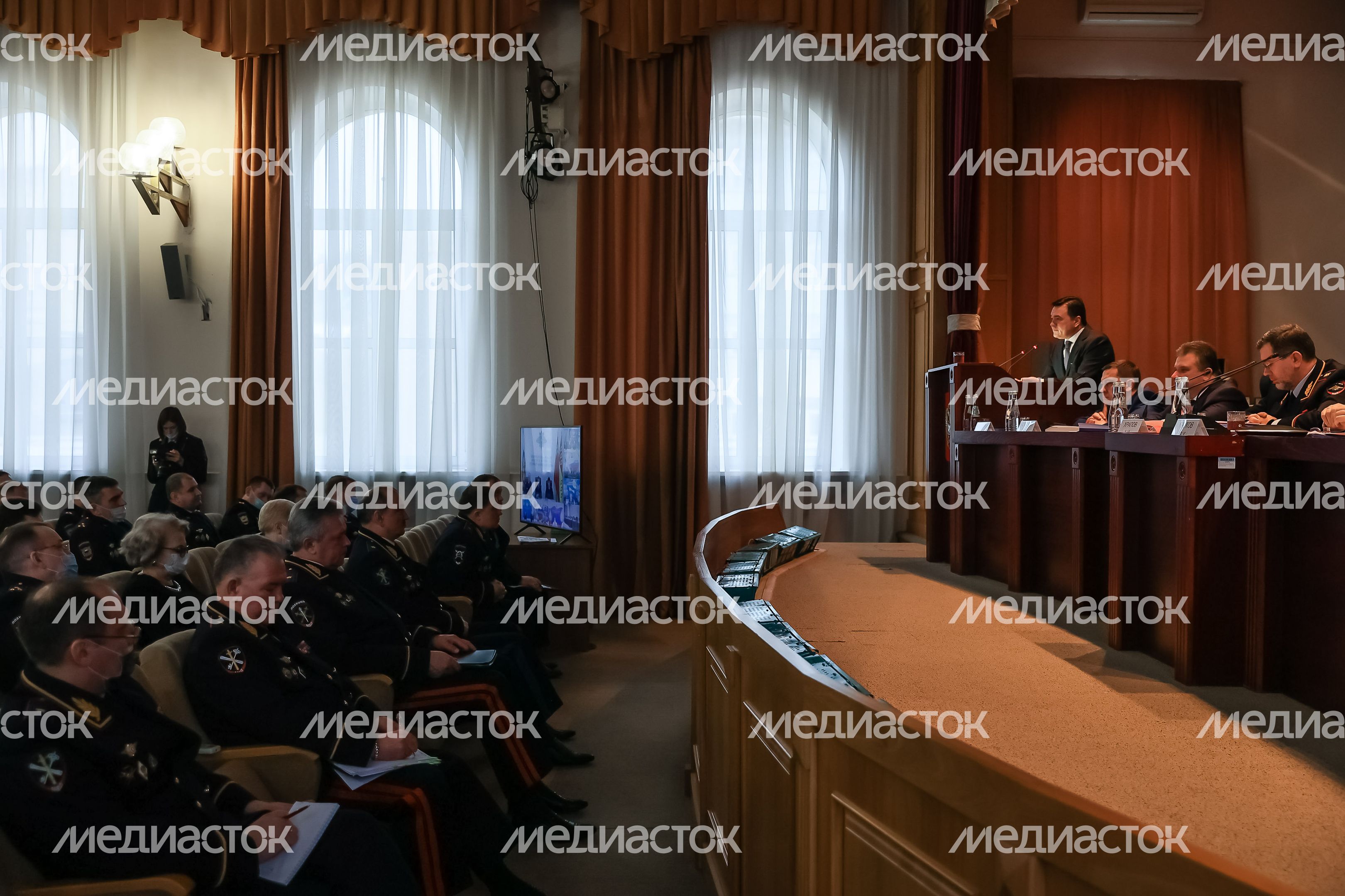 Посещение губернатором Коллегии МВД РФ по Московской области