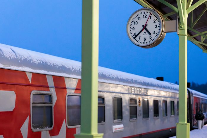 Гостиница в ретропоезде в парке «Патриот» Одинцовского округа