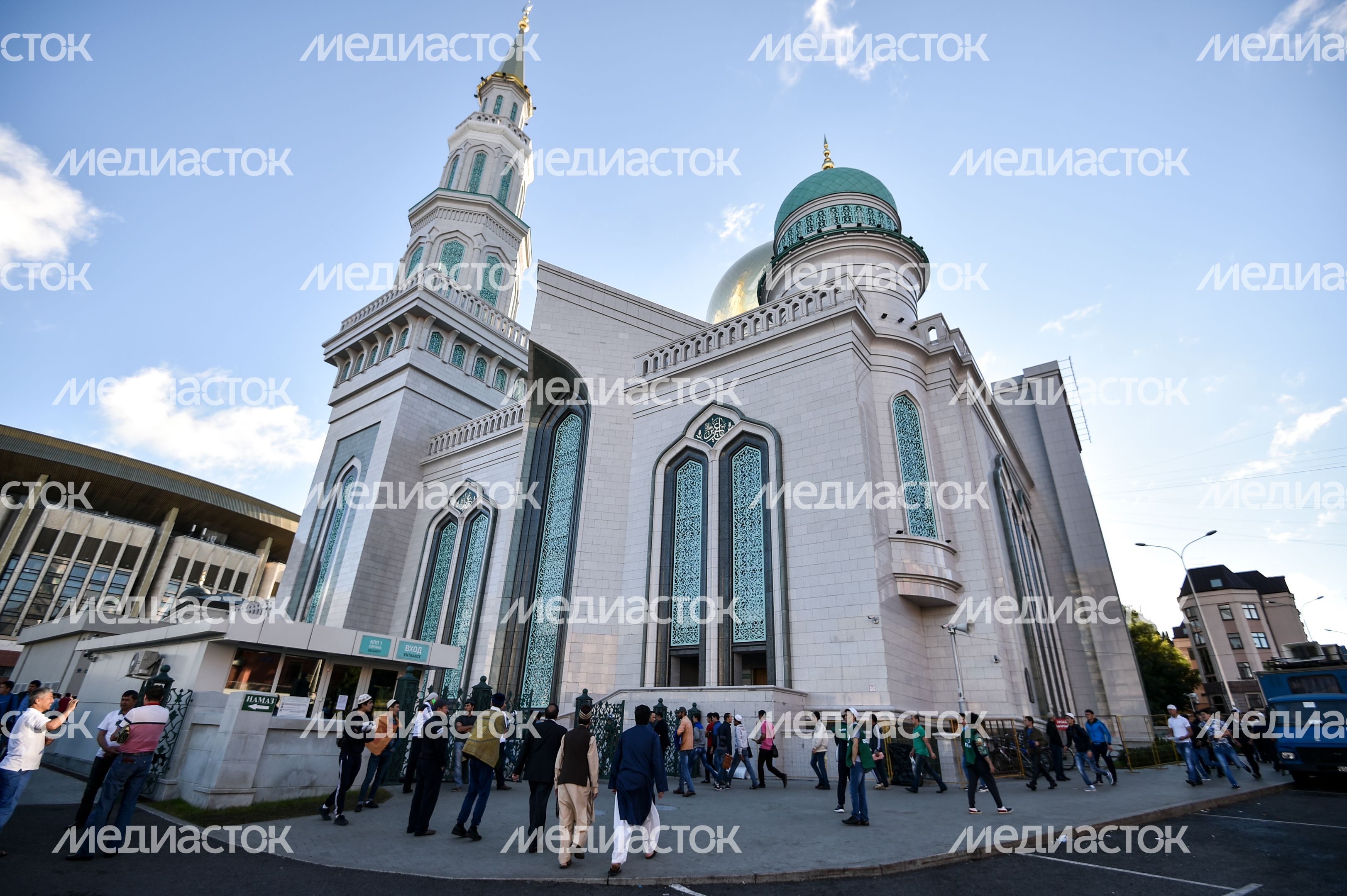 Празднование Ураза-Байрама в Москве