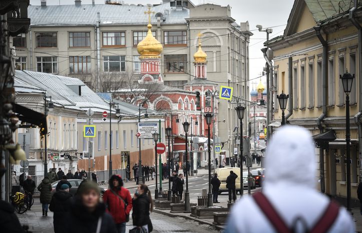 Городская жизнь в Москве в марте