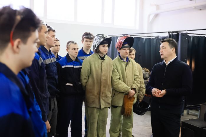 Посещение Губернатором Павлово-Посадского Техникума
