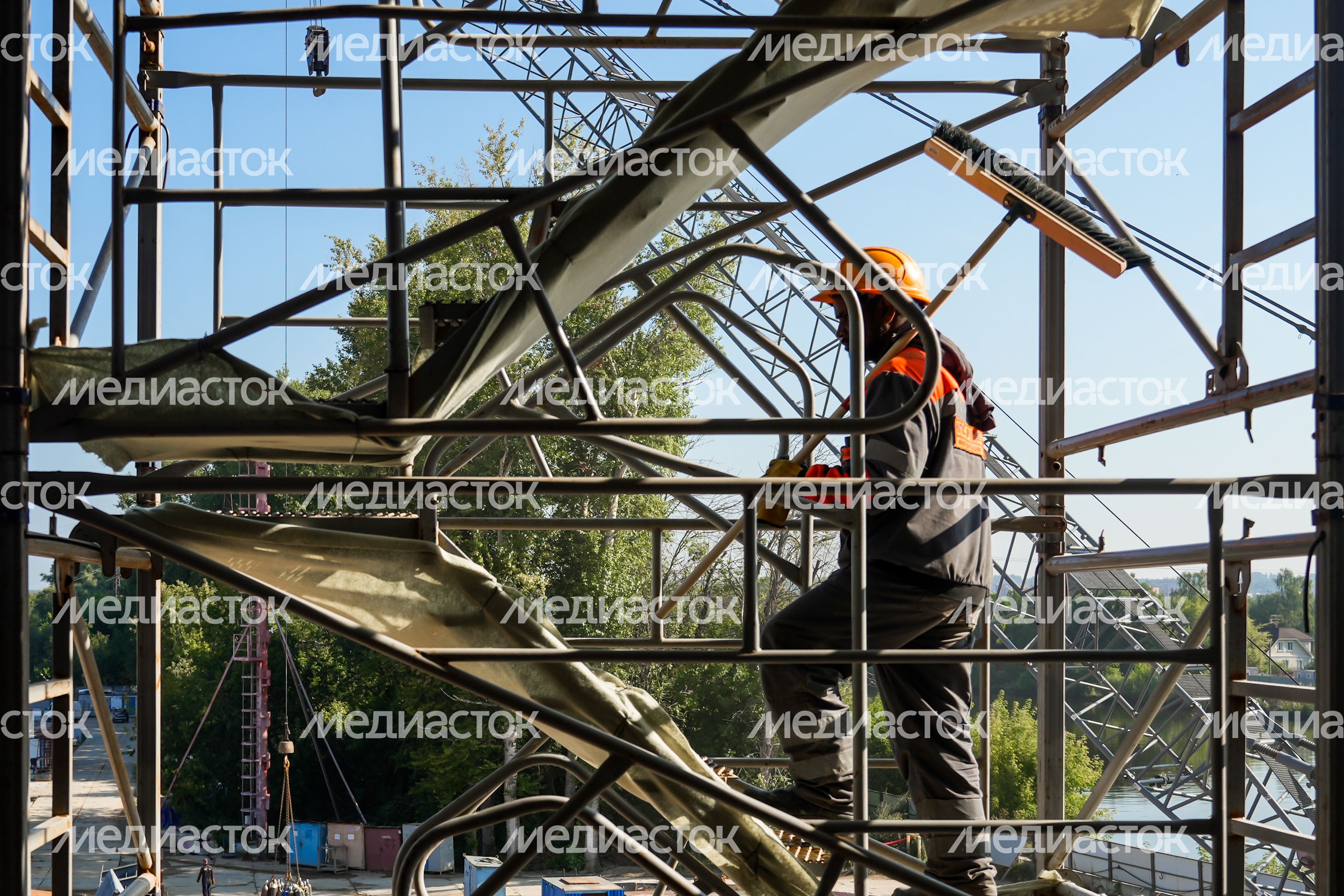 Возведение нового Рогачевского моста в Дмитрове