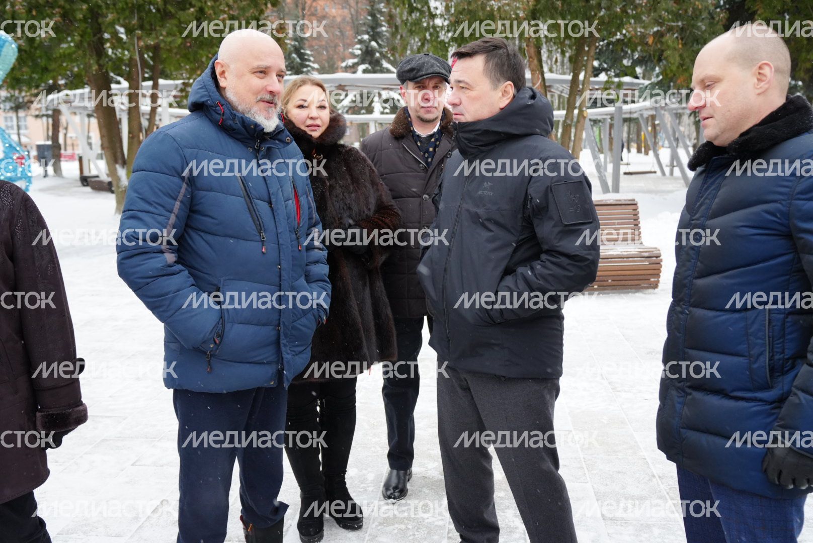 Проверка Губернатором Центрального парка культуры и отдыха в Пушкино