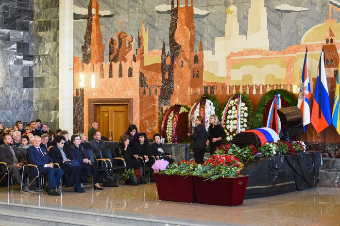 Церемония прощания с космонавтом Алексеем Леоновым в Подмосковье