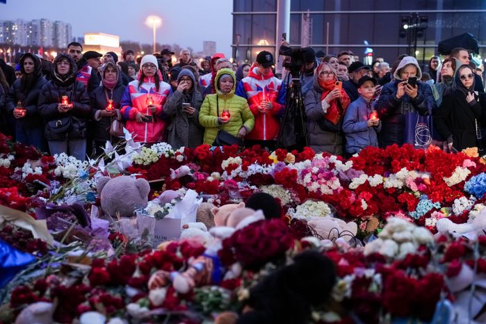 Акция памяти «Журавли» прошла на девятый день после теракта в "Крокус Сити Холле"