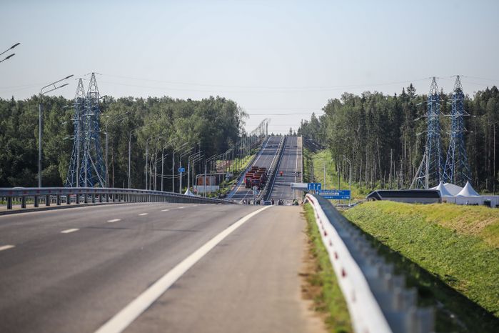 Открытие рабочего движения на 23-километровом участке пятого пускового комплекса Центральной кольцевой автомобильной дороги