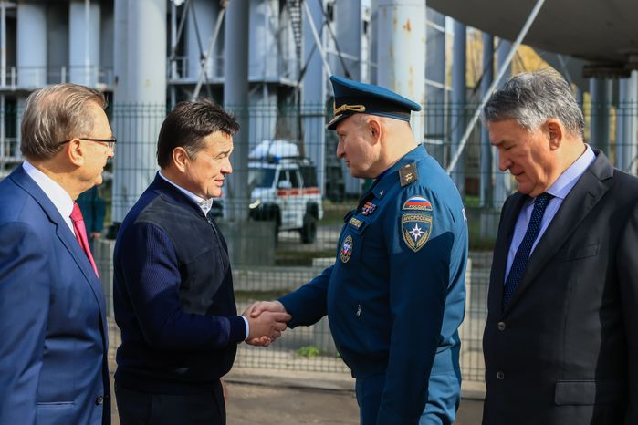 Открытие Всероссийской тренировки по гражданской обороне с участием Андрея Воробьева