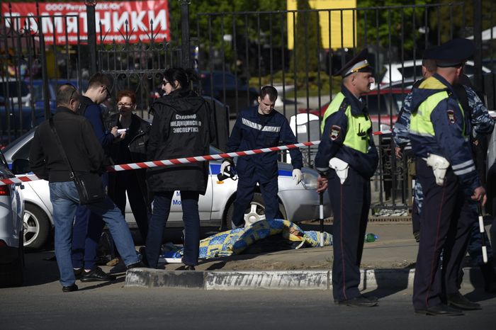 Задержание участников массовой драки на Хаванском кладбище в Москве