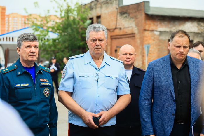 Оперативный штаб с участием Губернатора Подмосковья на месте ЧП в Сергиевом Посаде