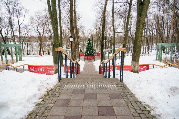Раменский городской парк культуры и отдыха зимой