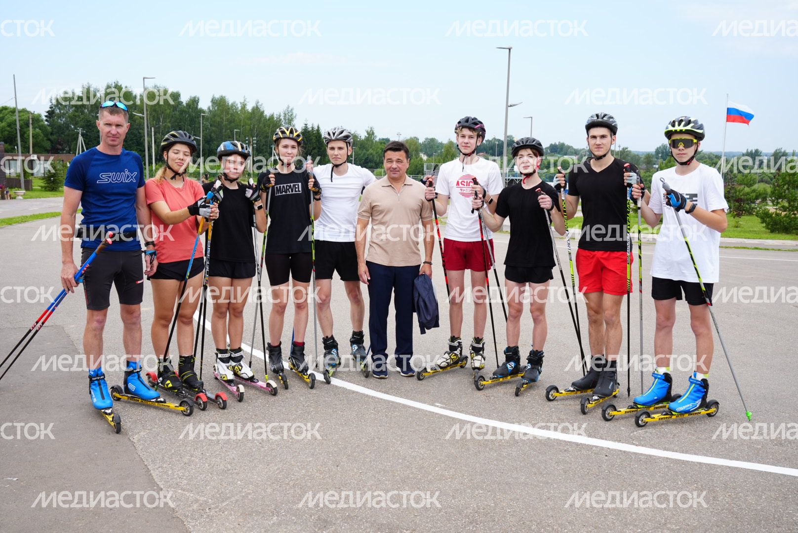 Встреча Губернатора Подмосковья с посетителями парка «Ривьера» в Можайске