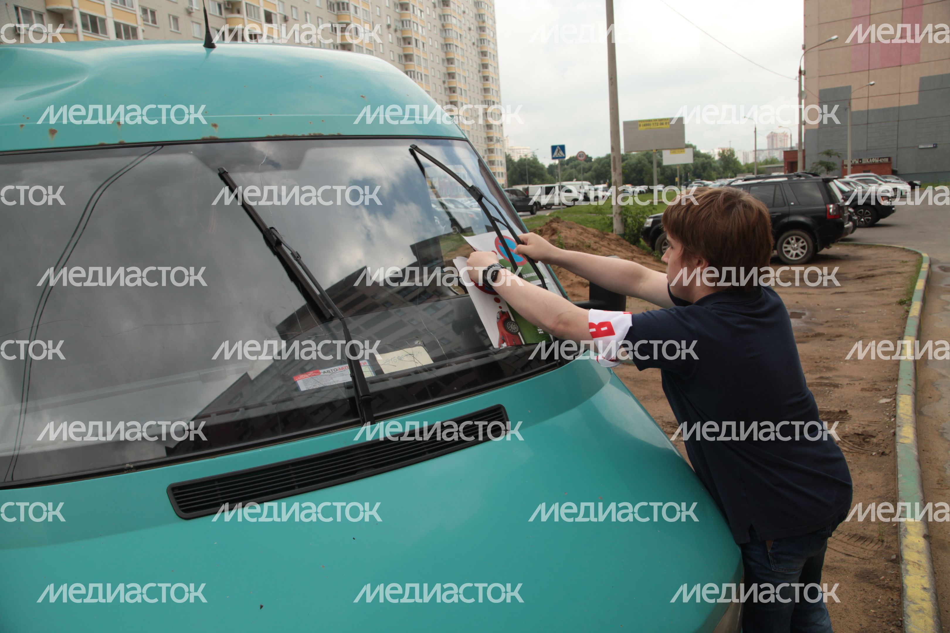 Акция «Не паркуйся на газонах!» в Котельниках