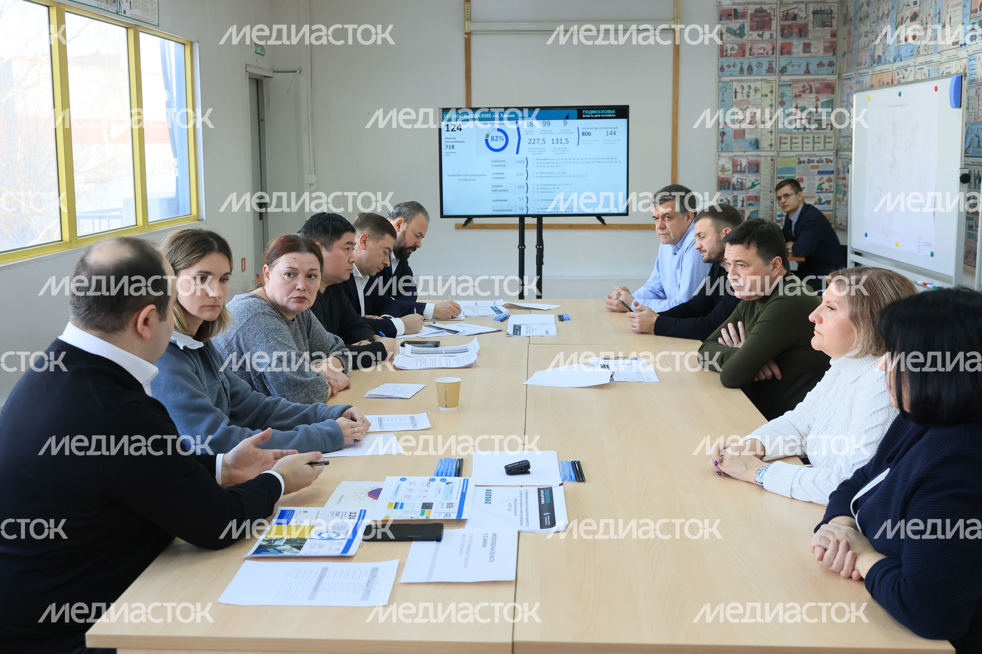 Посещение губернатором Подмосковья мкр. Новые Химки