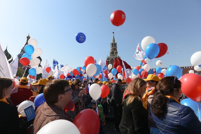 Первомайская демонстрация на Красной площади