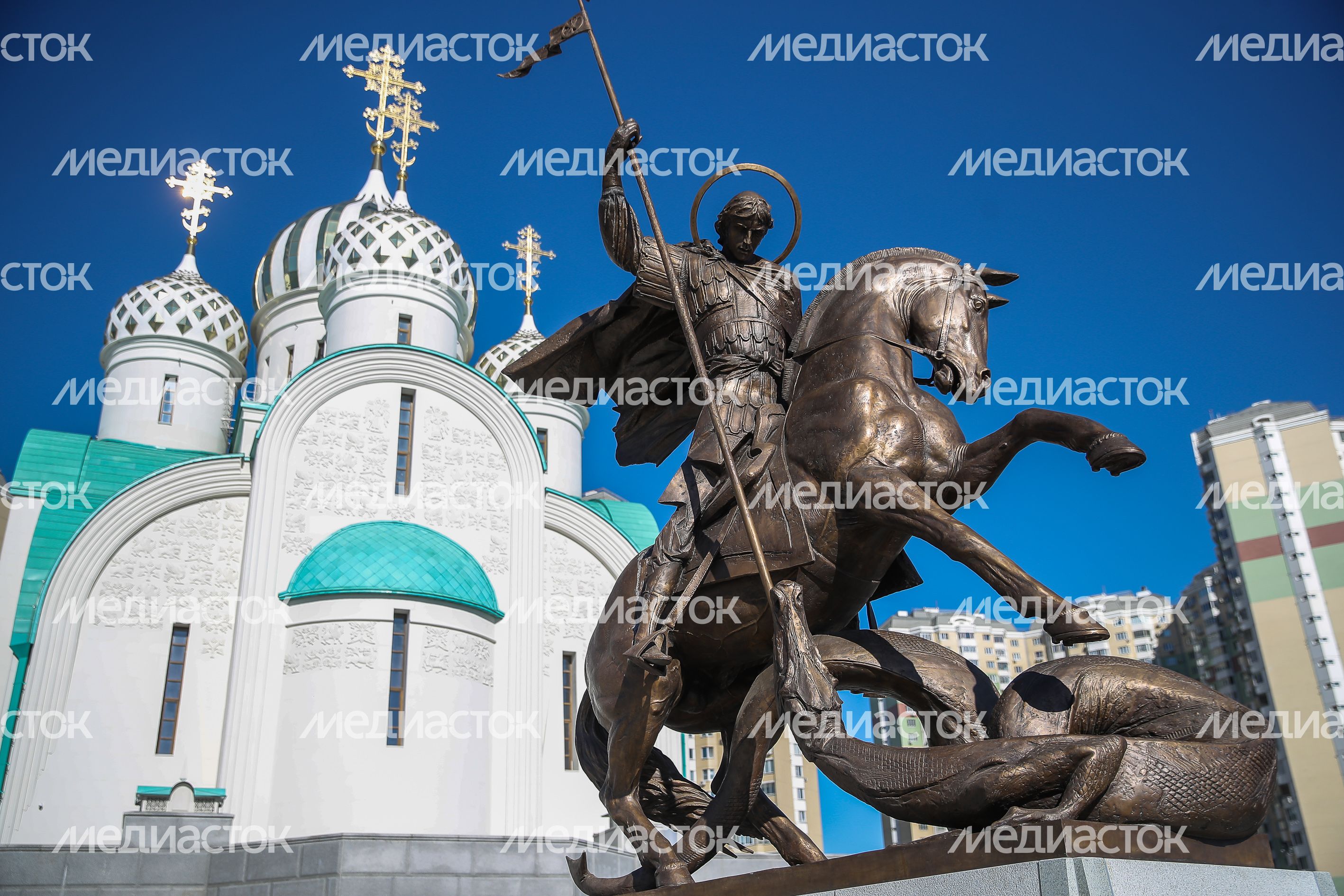 Открытие памятника Георгию Победоносцу в городском округе Красногорск Открытие памятника Георгию Победоносцу в городском округе Красногорск