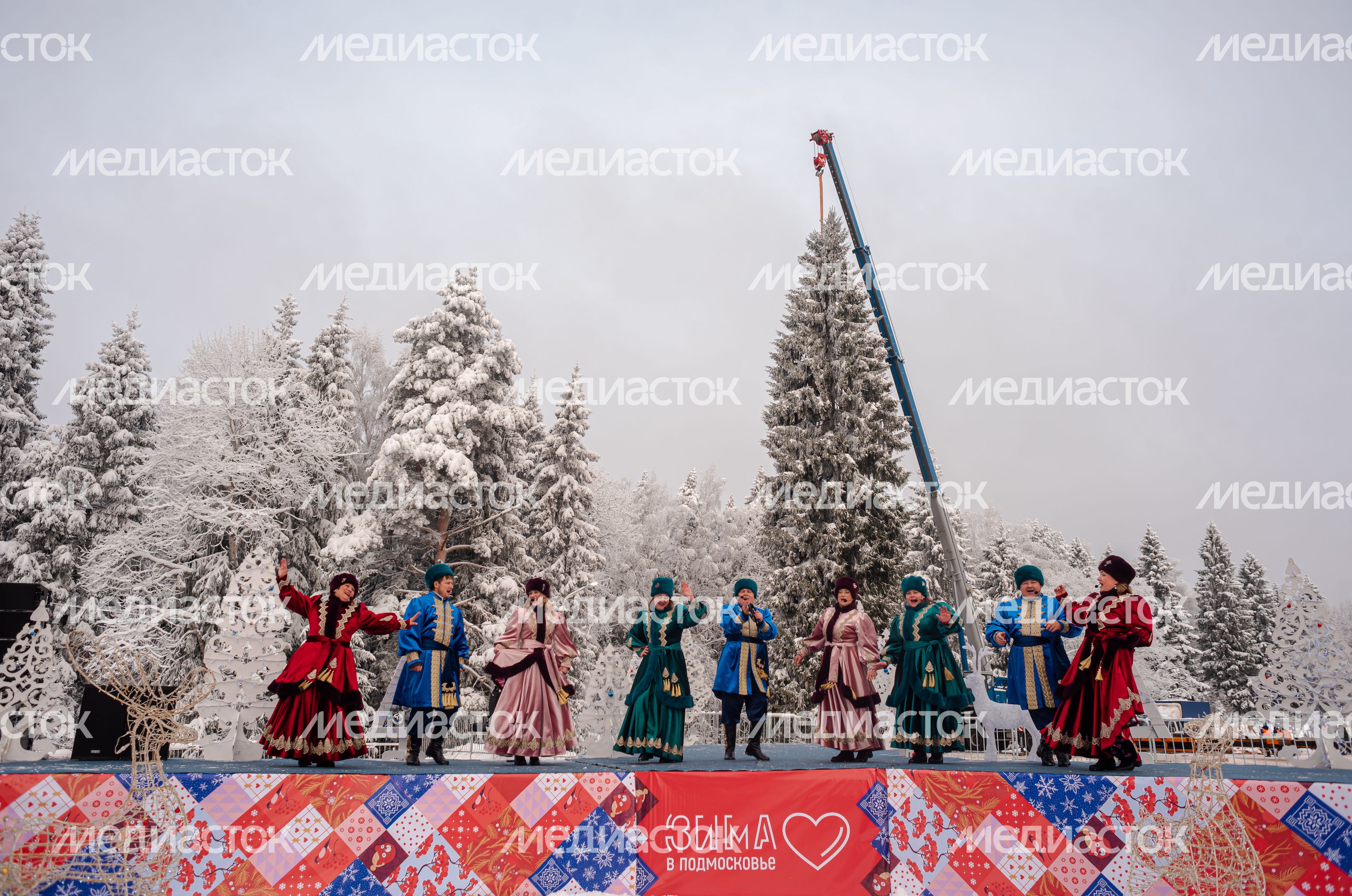 Рубка главной новогодней елки страны