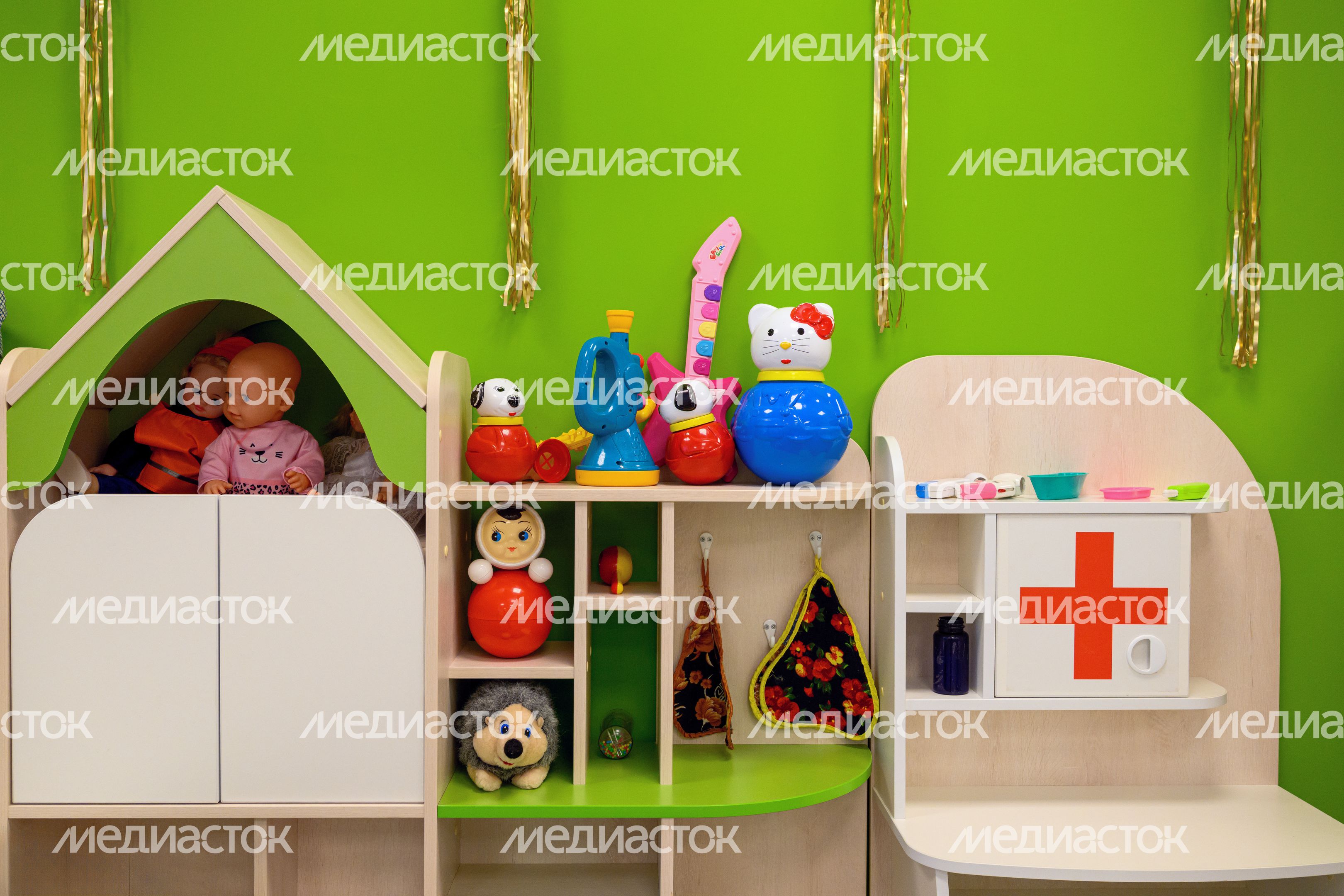 Игровая комната в детском саду лицея №2 после капитального ремонта в Павловском Посаде Игровая комната в детском саду лицея №2 после капитального ремонта в Павловском Посаде